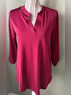 Burgundy Blouse